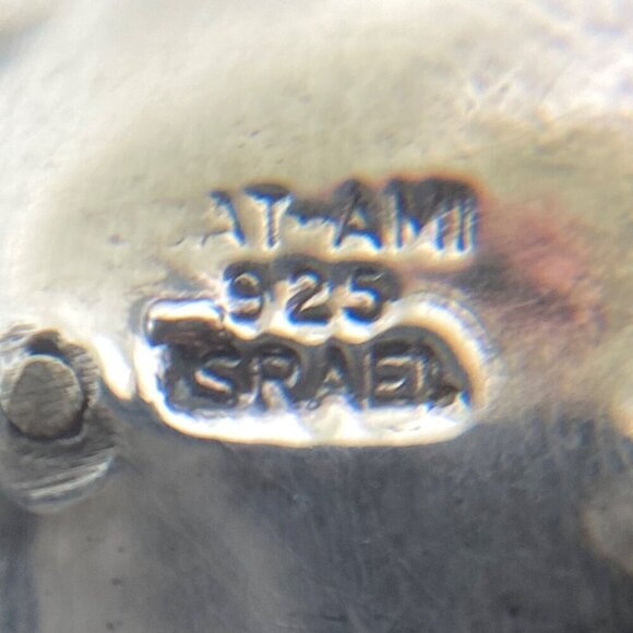 VTG Bat-Ami Sterling Silver 3 Dimensional Electroform Flower Pendant Necklace - Picture 8 of 16